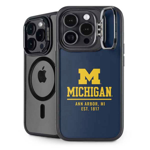 University of Michigan Ann Arbor Est 1817 iPhone 14 Pro Kickstand Case